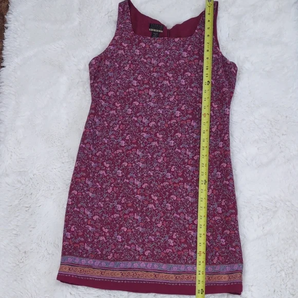 SIGRID OLSEN Floral Sleeveless Dress in Red and Purple - Picture 12 of 17